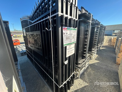Quantity of (6) 2025 KJ K0720-6 Galvanized Heavy Duty Bi-Parting Driveway Gate (Unused)