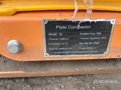 2025 SDLOOL SL90 Vibratory Plate Compactor (Unused)