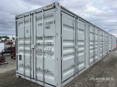 2025 40 ft High Cube Multi-Door Storage Container