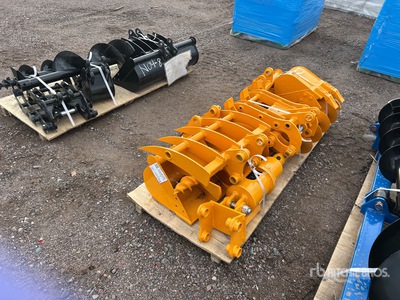 Quantity of (8) 2025 GIYI Cat 301 VCA-8 Excavator Attachments - Fits Cat 301 (Unused)