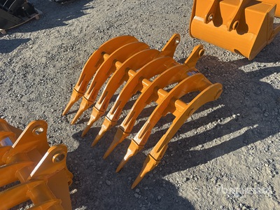 2025 GIYI 32 in Fit to cat 305 teeth Excavator Rake (Unused)