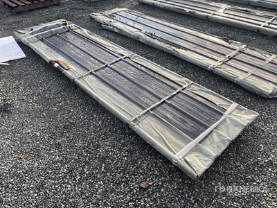 Quantity of (100) 2025 SKLP SKH100 3 ft x 12 ft Galvalume Steel Siding Roofing (Unused)