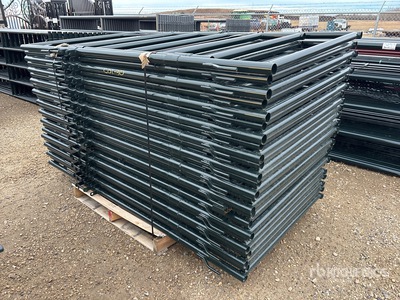 Quantity of (24) 2025 BYT FRMGTE04 6 ft 10 in x 3 ft 8 in Ranch Frame Livestock Panel (Unused)