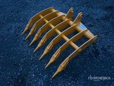 2025 GIYI 44 in Excavator Rake - Fits Cat 305 (Unused)