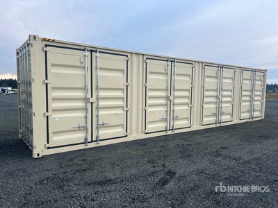 2025 40 ft High Cube Multi-Door Storage Container
