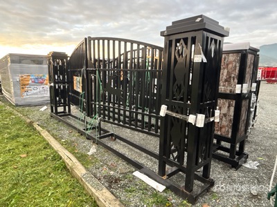 2025 Suihe SG-20B-1 Wrought Iron Bi-Parting Driveway Gate (Unused)