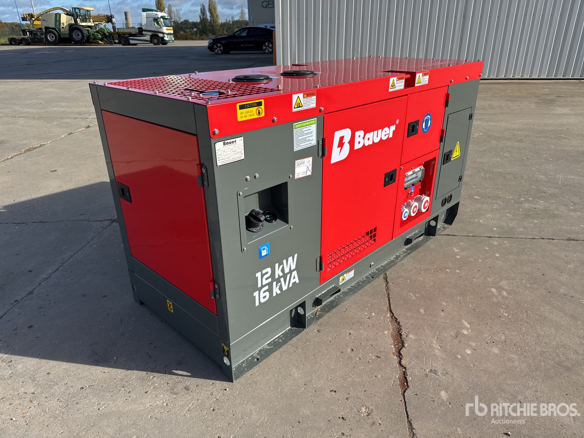 2025 Bauer GFS-12KW 15 kVA Tragbarer Generator (Unused)