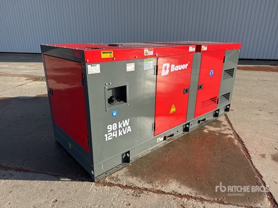 2025 Bauer GFS-90KW 112.5 kVA Skid-Mounted Generator Set (Unused)