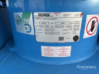 2012 Teupen LEO30T Crawler Dual Fuel Spider/Crawler Plataforma Elevadora Articulada