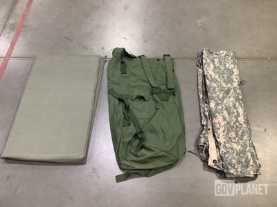 (13) Tarpaulins, (11) Self-Inflating Sleeping Mats & (9) Duffel Bags