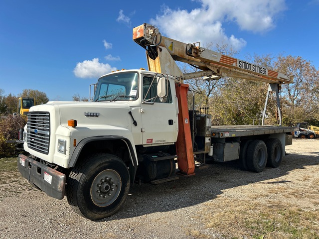 1994 SIMON-RO TC3067 30000 lb Straight Boom on 1995 Ford LT8000 6x4 Boom Truck 1994 SIMON-RO TC3067 30000 lb Straight Boom on 1995 Ford LT8000 6x4 Boom Truck
