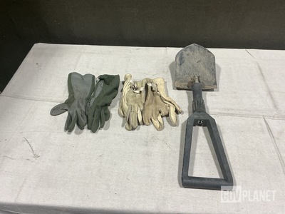 (18) Entrenching Hand Tools, (47) Pairs of Flyer's Gloves & Assorted Items