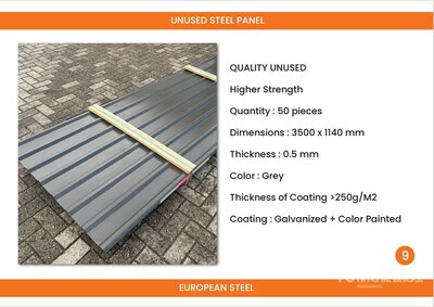 Quantity of Roofing Sheet Varios. Industrial (Unused)