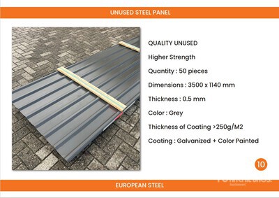 Quantity of Roofing Sheet Varios. Industrial (Unused)