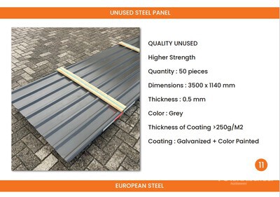 Quantity of Roofing Sheet Varios. Industrial (Unused)