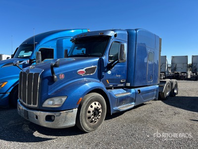 2018 Peterbilt 579 6x4 Cabeza Tractora Cabina Dormitorio (Inoperable)