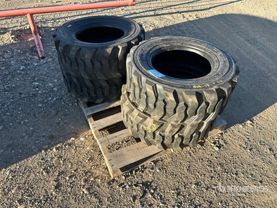 Quantity of (4) Beaver 12-16.5 Skid Steer Tyres