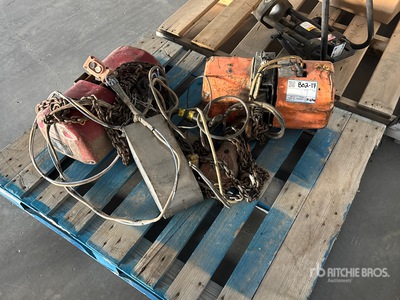 Quantity of (2) 19 in 4400 lb Overhead Electric Verricello