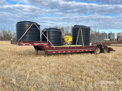 1980 Willock T/A 34 ft Lowboy Trailer