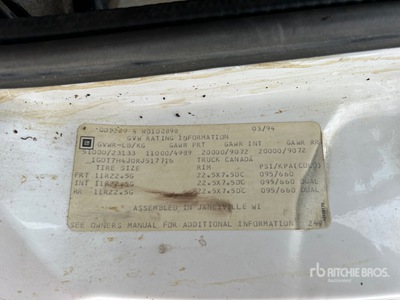 1994 GMC Kodiak 6x4 Graan vrachtwagen