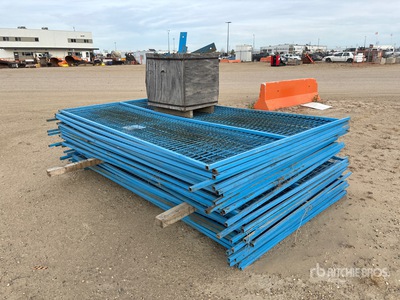 9 ft 6.5 in x 6 ft Powder Coated Temporary Clôture