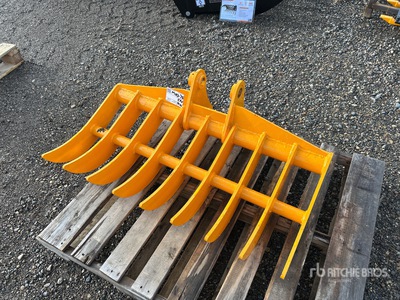 2025 GIYI 44 in Excavator Rake - Fits Cat 305 (Unused)
