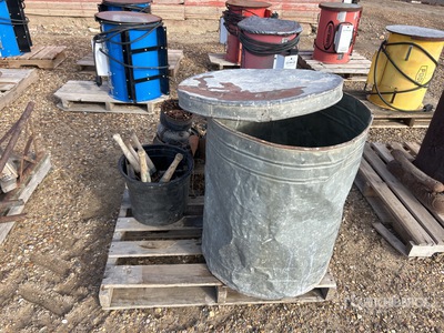 Tin Barrel, Garden Shears, Stove & Adding machine Divers Autres