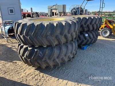 Quantity of (4) 520/85R38 Tires - Fits John Deere 4710