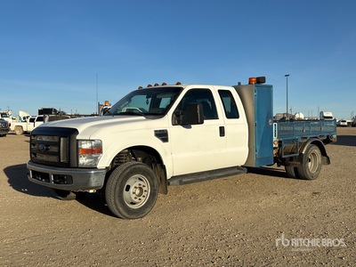 2008 Ford F-350 XL 4x4 Extended Cab Ciężarówka z płaską platformą