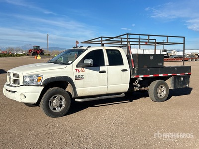 2006 Dodge Ram 2500 4x4 Crew Cab Flatbed Truck