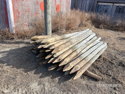 Quantity of (38) 4 in x 6 ft Fence post