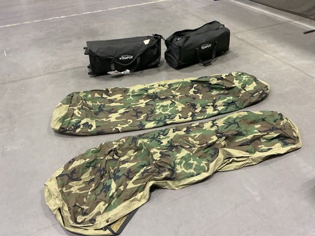 (2) Tempur-Pedic Travel Sleep Sets, (6) Bivy Covers & Assorted Items