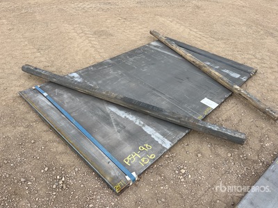 Quantity of (2) 2025 Kit Containers Steel 60 in x 96 in (.75 in Thick) Stahlplatten