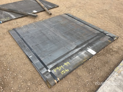 Quantity of (2) 2025 Kit Containers Steel 72 in x 80 in (.75 in Thick) Stahlplatten
