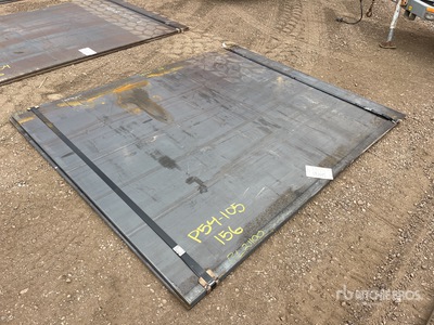 Quantity of (2) 2025 Kit Containers Steel 73 in x 89 in (.75 in Thick) Stahlplatten