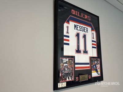 Signed #11 Mark Messier Framed Jersey