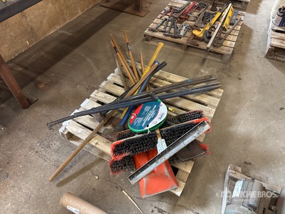 Brooms, Pry Bars, Hose, Sledge Hammers, Shovel
