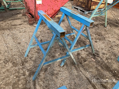 Quantity of (2) Metal Sawhorse