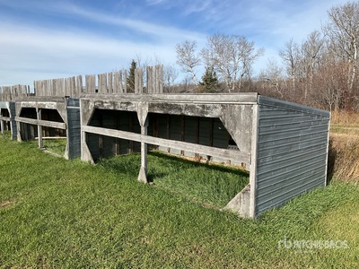 Quantity of (2) Custom Built Calf Livestock Shelter
