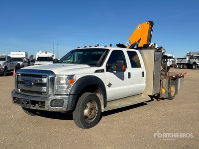 2013 Effer 80/4S 2545 kg Articulated Boom on 2013 Ford F-550 XLT 4x4 Crew Cab Camión Grúa
