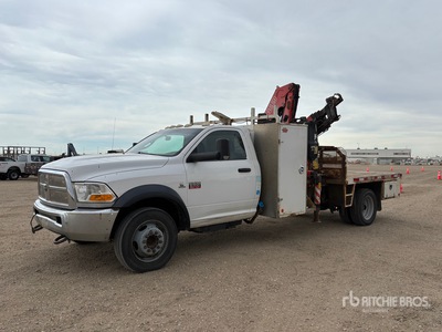 Fassi F80A.24 7826 lb Articulated Boom on 2011 Ram 5500 4x4 Boom Truck
