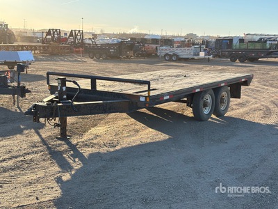 2006 Double A 16 ft T/A Flatbed Trailer