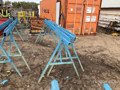 Quantity of (2) Metal Sawhorse
