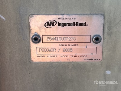 2005 Ingersoll Rand P600WR Mobile Luftkompressor
