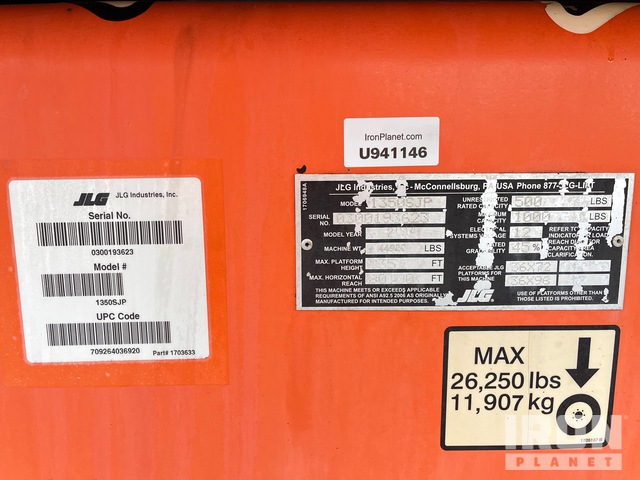 ELEVADOR TELESCóPICO 2014 JLG 4WD 1350SJP