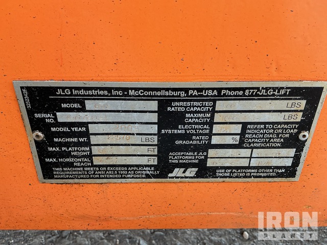 ELEVADOR TELESCóPICO 2006 JLG 4WD 600S