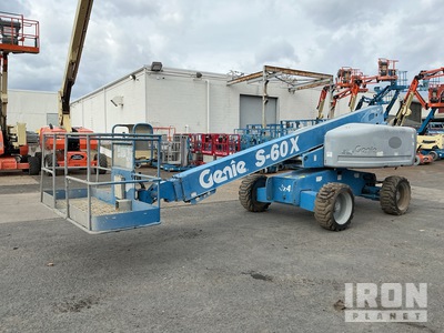 2013 Genie S-60 X 4WD Diesel Telescopic Boom Lift