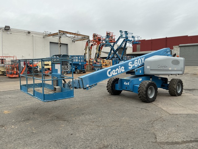 2012 Genie S-60X 4WD Diesel Telescopic Boom Lift