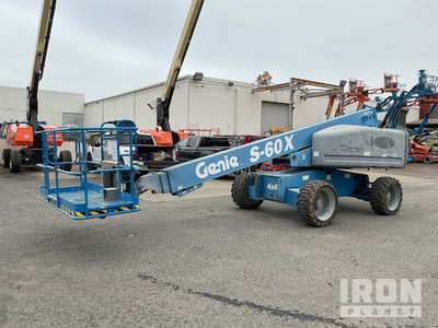 2013 Genie S-60X 4WD Diesel Telescopic Boom Lift