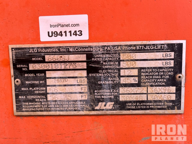 ELEVADOR TELESCóPICO 2013 JLG 4WD 660SJ